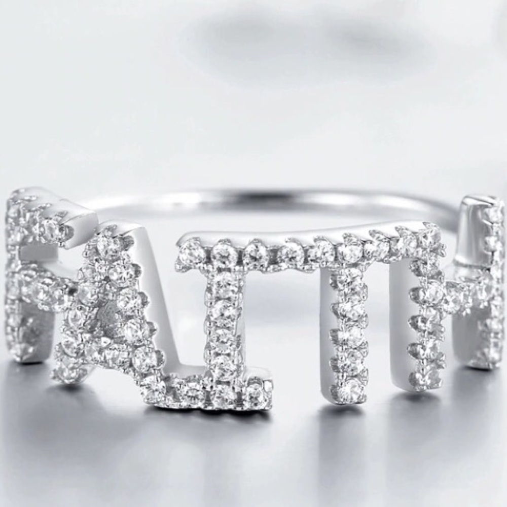 925 SS Letters Ring - Picture 4 of 6